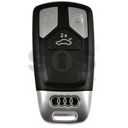 OEM Smart Key for Audi Buttons:3 / Frequency:433 MHz / Transponder:Newest / Blade signature:HU162T /  Part No: 4M0 959 754 AT /  Keyless GO