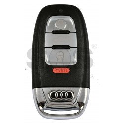 OEM Smart Key for Audi Buttons:3+1P / Frequency: 315MHz / Transponder: HITAG Audi/ PCF7945 / Blade signature:HU66 / Immobiliser System:BCM / Part No: 8K0 959 754B / Keyless GO