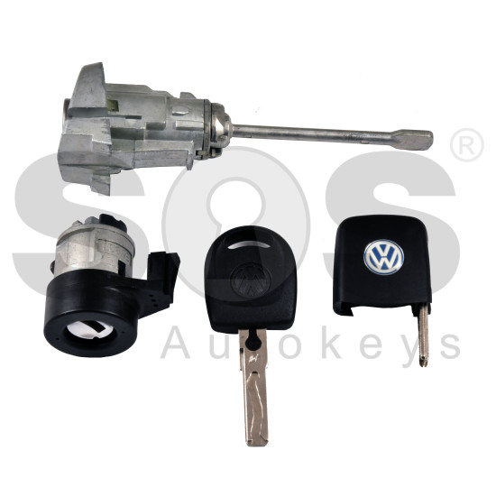 OEM Set for VW Transponder: ID48 / Blade Signature: HU66 / Set Part No:L18G 800 375 B OEM Set for VW Transponder: ID48 / Blade Signature: HU66 / Set Part No:L18G 800 375 B