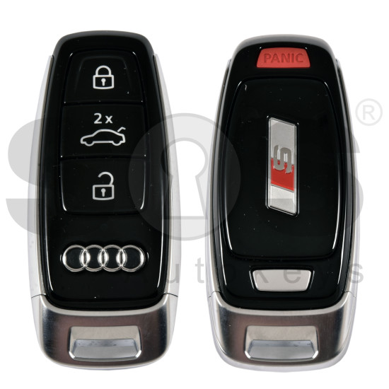 OEM Smart Key for Audi S  2017+ Buttons: 3+1 / Frequency: 433MHz /  Transponder: MLB CHIP LOCKED / Part No:   4M0 959 754 BF / 4M0959754BF  / Keyless Go /  