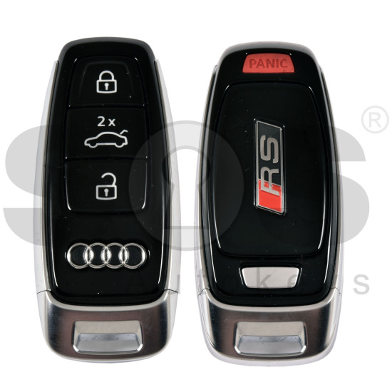 OEM Smart Key for Audi RS 2017+ Buttons: 3+1 / Frequency: 433MHz /  Transponder: MLB CHIP LOCKED / Part No: 4M0 959 754 BC / 4M0959754BC / Keyless Go /  