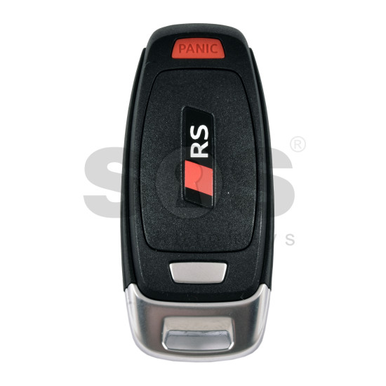 OEM Smart Key for Audi  RS Buttons: 3+1 / Frequency: 433MHz /  Transponder: 5D LOCKED CHIP  / Part No:  8Y0.959.754.DD   / Keyless Go /  