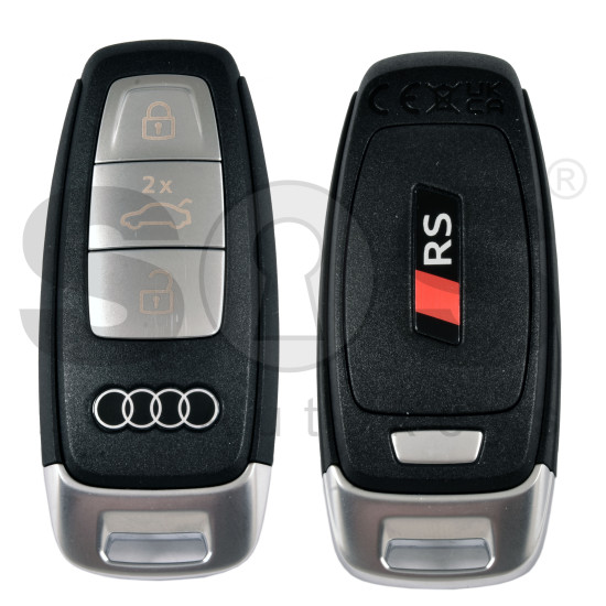 OEM Smart Key for Audi  RS Buttons: 3  / Frequency: 434MHz /  Transponder: 5D LOCKED CHIP  / Part No:  8Y0.959.754.DC   / Keyless Go /  