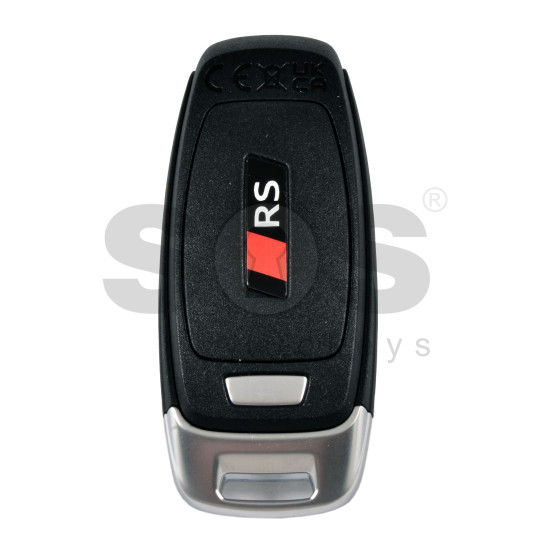 OEM Smart Key for Audi  RS Buttons: 3  / Frequency: 434MHz /  Transponder: 5D LOCKED CHIP  / Part No:  8Y0.959.754.DC   / Keyless Go /  