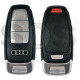OEM Smart Key for Audi Buttons: 3+1 / Frequency: 433MHz /  Transponder: 5D LOCKED CHIP  / Part No:  8Y0.959.754.CK   / Keyless Go /  
