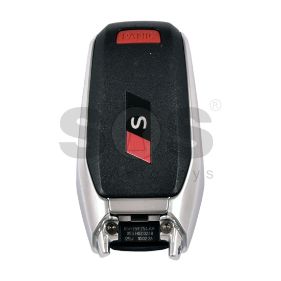 OEM Smart Key for Audi S 2025+ Buttons: 3+1 / Frequency: 433MHz / Transponder : NCF295/5D  / Part No:   85H 959 754 AK/85H959754AK   / Keyless Go /  