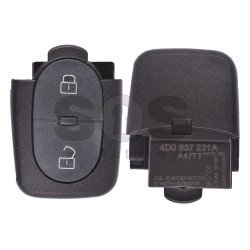 Flip Key for Audi A3 Buttons:2 / Frequency:433MHz / Transponder:ID48/ID48 CAN / Blade signature:HU66 / Part No:4D0 837 231 A  (Remote Only)