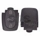 Flip Key for Audi A2/A4 Buttons:3 / Frequency:433MHz / Transponder:ID 48 CAN / Blade signature:HU66 / Part No: 8Z0 837 231 D (Remote Only)