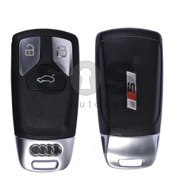 OEM Smart Key for Audi S Buttons:3 / Frequency:433MHz / Transponder:Newest / Blade signature:HU162T / Immobiliser System:MQB / Part No: 8M0959754AJ / Keyless Go (Unlocked)