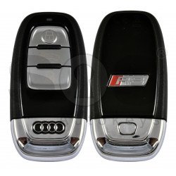 OEM Smart Key for Audi R8 2021+ Buttons:3 / Frequency: 868MHz / Transponder:  PCF7945 / Blade signature:HU162T /Precut blade / Part No: 4H0959754FK/4H0.959.754 FK / Keyless GO