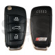 OEM Flip Key for Audi RS Q2    Buttons:3+1 / Frequency:433MHz / Transponder: MEGAMOS 88/ID49   / Blade signature:HU162T /  Part No : 81A 837 220R
