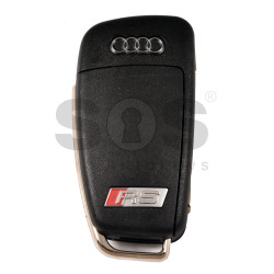 OEM Flip Key for Audi RS Q2    Buttons:3+1 / Frequency:433MHz / Transponder: MEGAMOS 88/ID49   / Blade signature:HU162T /  Part No : 81A 837 220R