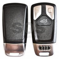 OEM Smart Key for Audi Q7 2015+ Buttons:3 / Frequency:433 MHz / Transponder:MLB / Blade signature:HU162T /  Part No: 4M0 959 754 AJ/4M0 959 754 T/4M0 959 754 AA / Keyless GO
