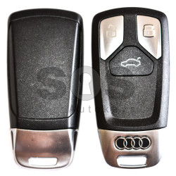 OEM Smart Key for Audi Q7 2015+ Buttons:3 / Frequency:433 MHz / Transponder:MLB / Blade signature:HU162T /  Part No: 4M0 959 754 AJ/4M0 959 754 T/4M0 959 754 AA / Keyless GO