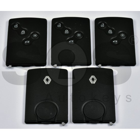 OEM Smart Card Ren Clio 4 Buttons:4 / Frequency: 433MHz / Transponder: PCF7953 / Blade signature:VA2 / Immobiliser System:BCM / Part No: 285971998R / Keyless GO