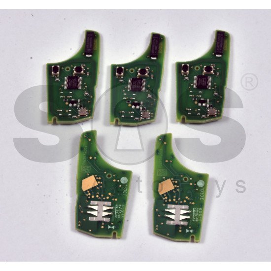 OEM Flip Key (PCB) for GENERAL MOTORS / OPEL / CHEVROLET / HOLDEN Buttons:2 / Frequency:434MHz / Transponder:HITAG2 / Immobiliser System:BCM