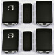 OEM PACKAGE - 2x Smart Key for Volvo XC90 (BLACK) Keyless Go and 1x Smart Key HUF8432 Black