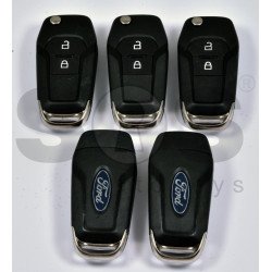 OEM Flip Key for Ford Mondeo 2014+ Buttons:2 / Frequency:434MHz / Transponder:HITAG Pro / Blade signature:HU101 / Part No. 5481521 / 096152-00927 / Newest