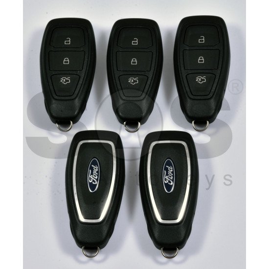 OEM Smart Key for Ford Buttons:3 / Frequency:434MHz / Transponder:PCF 7953 / Blade signature:HU101 / Part No: F1ET-15K601-AD / F1ET-15K601-AC / F1ET-15K601-AB / KEYLESS GO