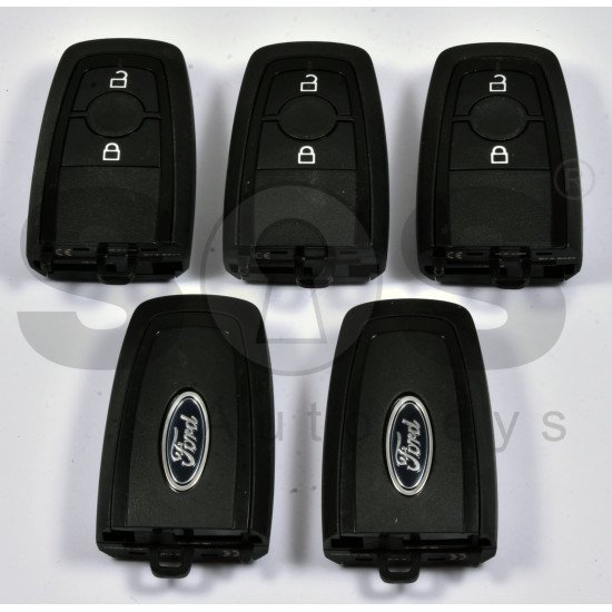 OEM Smart Key For Ford  Buttons:2 / Frequency:434MHz / Transponder:HITAG PRO / Blade signature:HU101 / Part No: 5457354 / HC3T-15K601-DB / Keyless GO 