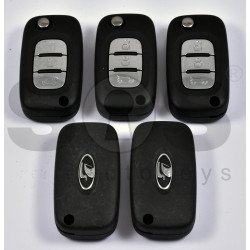 OEM Flip Key for Lada Buttons:3 / Frequency:433MHz / Transponder:HITAG 128-Bit AES / Blade signature:VA2 / Immobiliser System:BCM