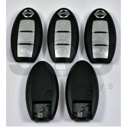 OEM Smart Key for Nissan Qashqai/X-Trail Buttons:3 / Frequency:433MHz / Transponder:HITAG AES / Blade signature:NSN14 / Part No:  285E3-4CB5C