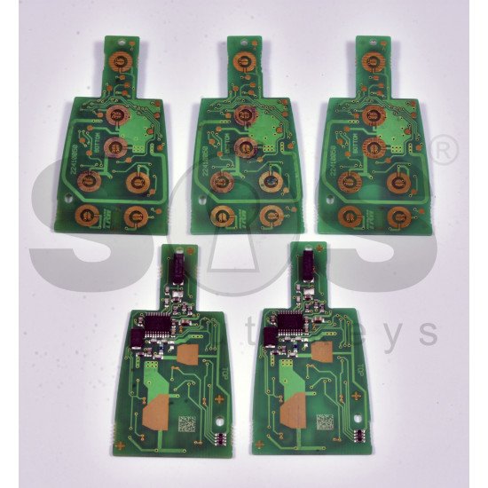OEM Smart (PCB) Key for Fiat Croma Buttons:7 / Frequency:433 MHz / Transponder:HITAG 128-Bit AES / Blade signature:CY24 / Part No:22410050 (VIRGIN)