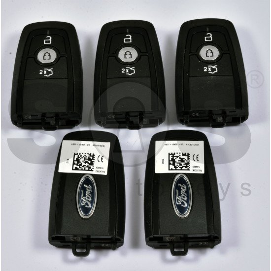 OEM Smart Key For Ford Buttons:3 / Frequency:434MHz / Transponder:HITAG PRO / Blade signature:HU101 / Part No: 2277228 / HS7T-15K601-DC / HS7T-15K601-DD / Keyless GO