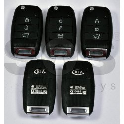OEM Flip Key for KIA Sportage/ Forte/ K3 Buttons:3 / Frequency:433MHz / Transponder:4D60 80-Bit / Blade signature:HY22 / Immobiliser System:Immobiliser Box / Part No: 95430-A7100