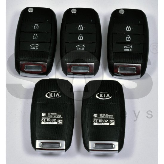 OEM Flip Key for KIA Sportage/ Forte/ K3 Buttons:3 / Frequency:433MHz / Transponder:4D60 80-Bit / Blade signature:HY22 / Immobiliser System:Immobiliser Box / Part No: 95430-A7100