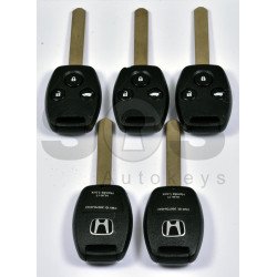 OEM Regular Key for Honda Buttons:3 / Frequency: 433MHz / Transponder: HITAG2/ ID46 / PCF7941 / Blade signature: HON66 / Part No: 72147-SZA-R2 / Manufacture: Continental / AFTERMARKET SHELL