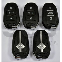 OEM Smart Key for Citroen DS 7 Buttons:3 / Frequency: 434 MHz / Transponder: HITAG AES 128-bit/ NCF29A1M / FCCID: IM3A / Blade signature: VA2 / Part No:  9840152380 / 98 401 52 380 / Keyless GO / Silver