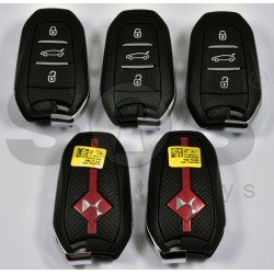 OEM Smart Key for Citroen DS 7 Buttons:3 / Frequency: 434 MHz / Transponder: HITAG AES / NCF29A / FCCID: IM3A / Blade signature: VA2 / Part No: 9840153080 / 98 401 53 080 / Keyless GO / Red