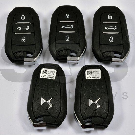 OEM Smart Key for Citroen DS Buttons: 3 / Frequency: 434 MHz / Transponder: HITAG AES  / FCCID: IM3A / Blade signature: VA2 / Immobiliser System:BCM / Part No: 9840151180 / Keyless GO