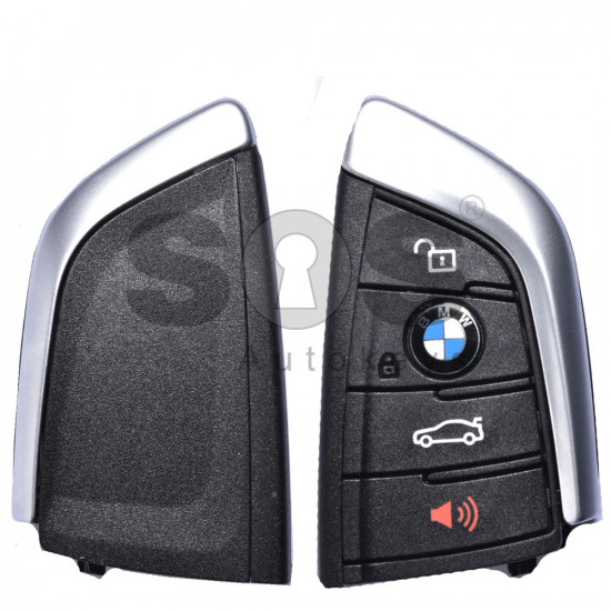 OEM Smart Key for BMW G-Series Buttons:3+1 / Frequency:434 MHz / Transponder:NCF2951/HITAG PRO / Blade signature: HU100R / Part No:N5F-ID2A / 3248A-ID2A / 2901-15-8605 / Manufacture:VALEO / Keyless Go for BDM