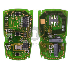 OEM Smart Key (PCB) for BMW E-Series Buttons:3 / Frequency:868 MHz / Transponder:PCF 7945 / Blade signature:HU92 / Immobiliser System:CAS 3/3+ Keyless GO 