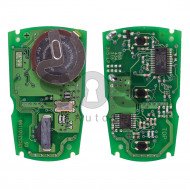 OEM Smart Key (PCB) for BMW E-Series Buttons:3 / Frequency:868 MHz / Transponder:PCF 7945 / Blade signature:HU92 / Immobiliser System:CAS 3/3+ / Part. No: 66129268488