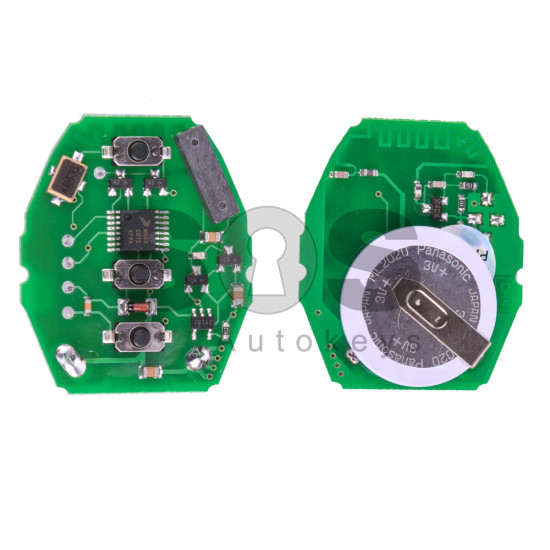 Regular Key (PCB)  for BMW E- Series Buttons:3 / Frequency:434MHz / Transponder:  Remote Only / Blade signature:HU92 / Immobiliser System:EWS1,2,3,3+,4,4+  / Remote Only 