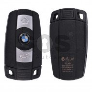 Smart Key for BMW E-Series Buttons:3 / Frequency:868 MHz / Transponder:PCF 7945 / Blade signature:HU92 / Immobiliser System:CAS 3/3+ / Part No:VDO 5WK49127/6986583-04 