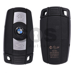 Smart Key for BMW E-Series Buttons:3 / Frequency:868 MHz / Transponder:PCF 7945 / Blade signature:HU92 / Immobiliser System:CAS 3/3+ / Part No:VDO 5WK49127/6986583-04 