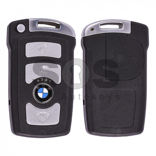 Smart Key for BMW E65 Buttons:4 / Frequency:868MHz / Transponder:PCF 7942 / Blade signature:HU92 / Immobiliser System:CAS 1 