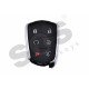 OEM Smart Key for Cadillac Buttons:5+1 / Frequency: 315 MHz / Transponder: HITAG2/ ID46/ PCF7937E / Blade signature: HU100 / Part No: 13580812 / Keyless Go (Automatic Start)