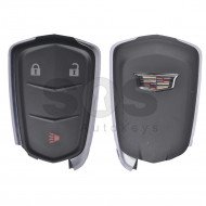 OEM Smart Key for Cadillac Buttons:3 / Frequency:433MHz / Transponder:PCF 7937E / FCC ID:HYQ2EB / Blade signature:HU100 / Keyless Go