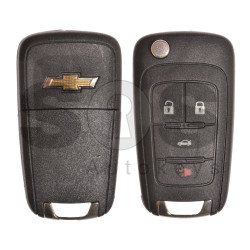 OEM Flip Key for Chevrolet Buttons:4 / Frequency:315MHz / Transponder:HITAG2/ID46 / Blade signature:HU100 / Immobiliser System:BCM / Part No:13504200 