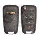 OEM Flip Key for Chevrolet Buttons:4 / Frequency:315MHz / Transponder:HITAG2/ID46 / Blade signature:HU100 / Immobiliser System:BCM / Part No:13504200 
