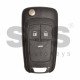 OEM Flip Key for Chevrolet Buttons:3 / Frequency:315MHz / Transponder:HITAG2/ID46 / Blade signature:HU100 / Immobiliser SystemBCM / Part No:13500223/13500460