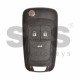 OEM  Flip Key for Chevrolet Buttons:3 / Frequency:315 MHz /Transponder:HITAG2/ID46 / Blade signature:HU100 / Immobiliser System:BCM / Part No:13500317/13500217 / Keyless GO