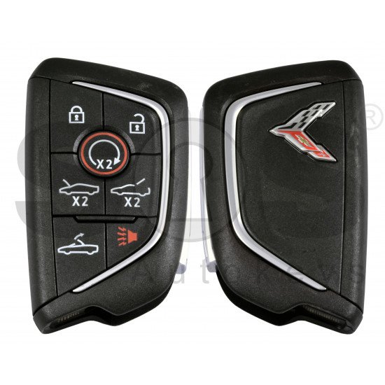 OEM Smart Key for Chevrolet Corvett Buttons:6+1 / Transponder:NCF2951V/NCF2952V/HITAG PRO/ID49  / Frequency:434MHz / Part No :13538852/ Keyless Go