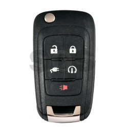 OEM Flip Key for Chevrolet VOLT 2011-2015 Buttons:4+1 / Frequency:433MHz / Transponder:PCF7952E/NCF297/HITAG2  / Part No:GM22923868 / Keyless go