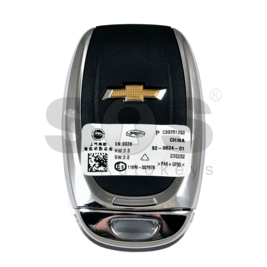 OEM Smart Key for Chevrolet /Buttons:3 / Transponder: PCF7952/HITAG 3 / / Keyless Go OEM Smart Key for Chevrolet /Buttons:3 / Transponder: PCF7952/HITAG 3 / / Keyless Go